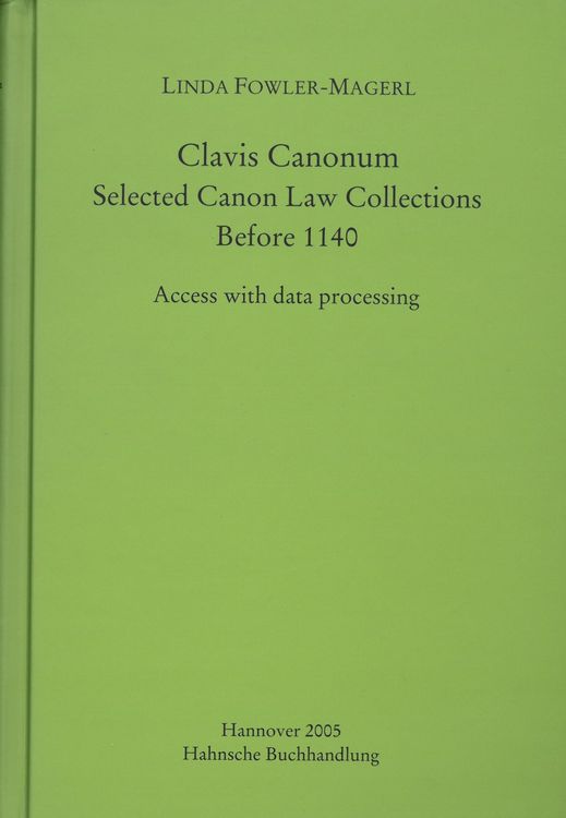 Produktbild: Clavis Canonum
