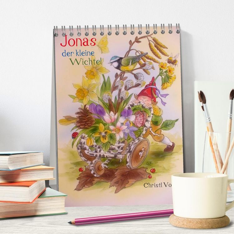 Produktbild: Jonas der kleine Wichtel (Tischkalender 2027 DIN A5 hoch), CALVENDO Monatskalender