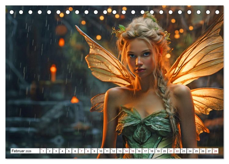 Produktbild: Mystische Kreaturen - Ein Jahr voller Magie und Fantasie (Tischkalender 2026 DIN A5 quer), CALVENDO Monatskalender