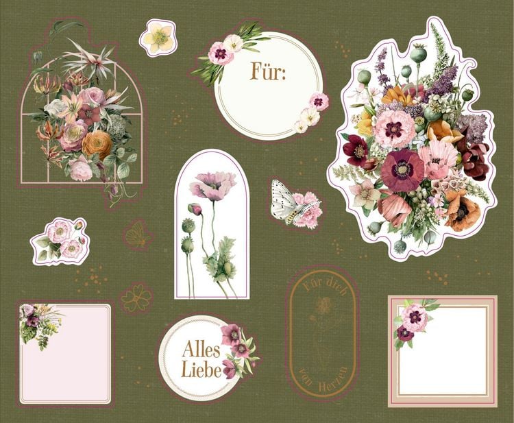 Produktbild: Stickerbuch &ndash; Zauberhafte Sticker und Etiketten