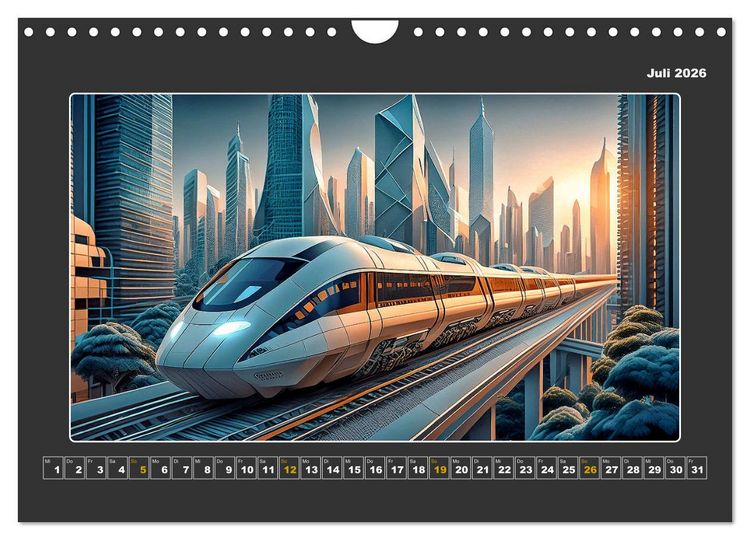 Produktbild: Zukunftsvision Megacity (Wandkalender 2026 DIN A4 quer), CALVENDO Monatskalender