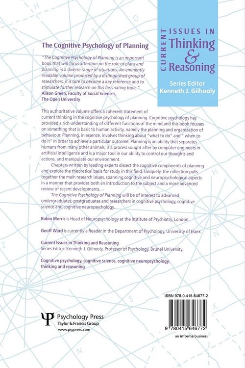 Produktbild: The Cognitive Psychology of Planning