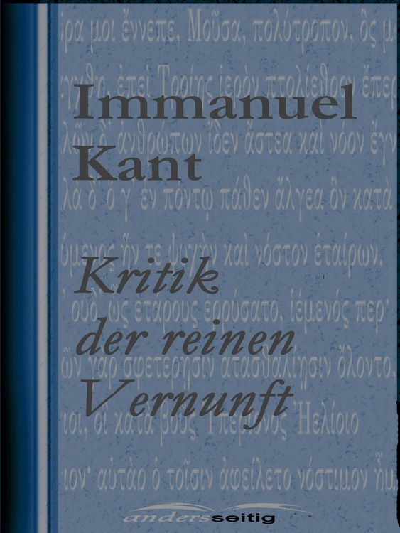 Produktbild: Kritik der reinen Vernunft