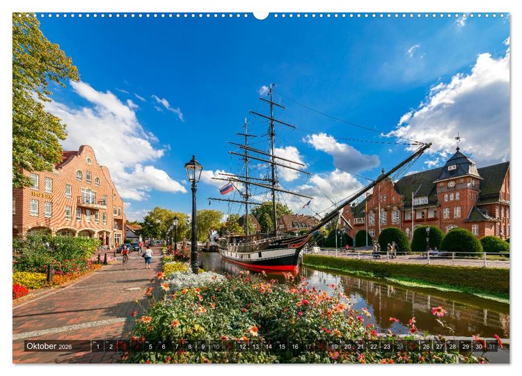 Produktbild: Papenburg - Venedig des Nordens (hochwertiger Premium Wandkalender 2026 DIN A2 quer), Kunstdruck in Hochglanz
