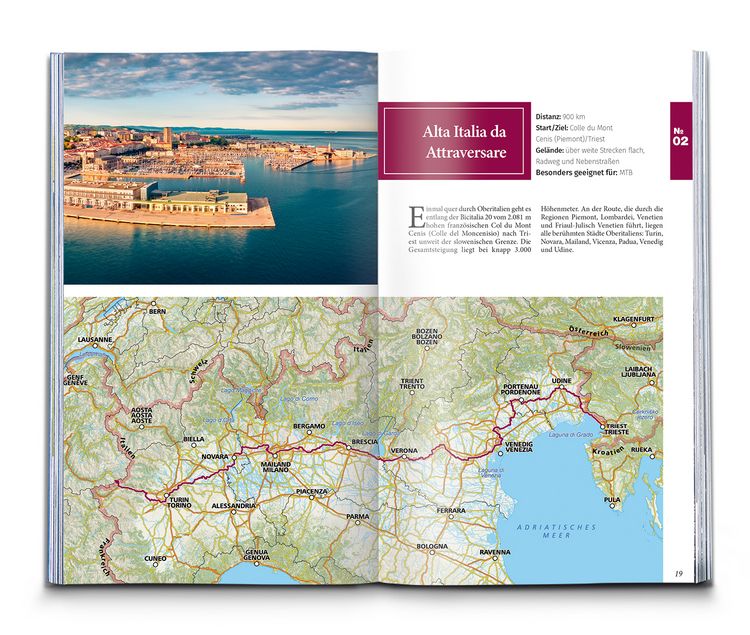 Produktbild: KOMPASS Radfernwege quer durch die Alpen