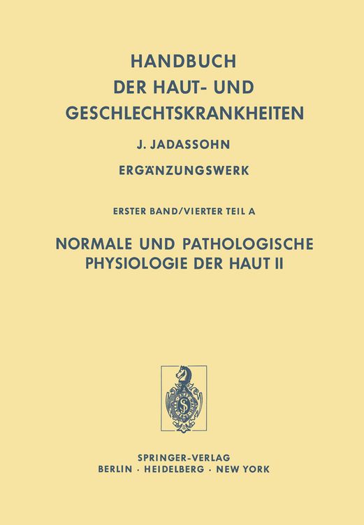 Produktbild: Normale und Pathologische Physiologie der Haut II