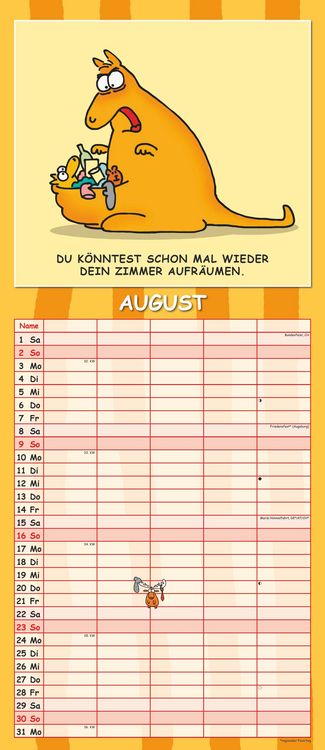 Produktbild: Lach mal wieder... 2026 Familienplaner - Familienkalender - Wandkalender - 19,5x45