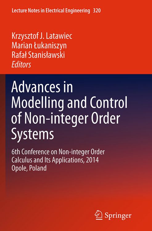 Produktbild: Advances in Modelling and Control of Non-integer-Order Systems