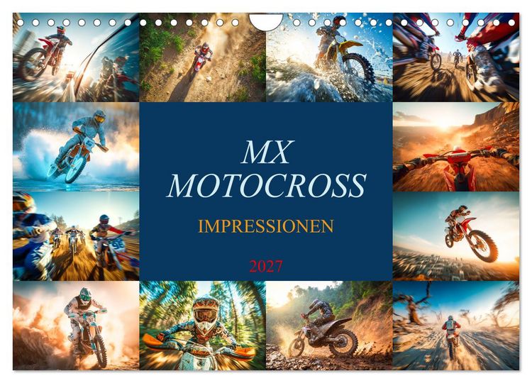 Produktbild: MX - Motocross - Impressionen (Wandkalender 2027 DIN A4 quer), CALVENDO Monatskalender