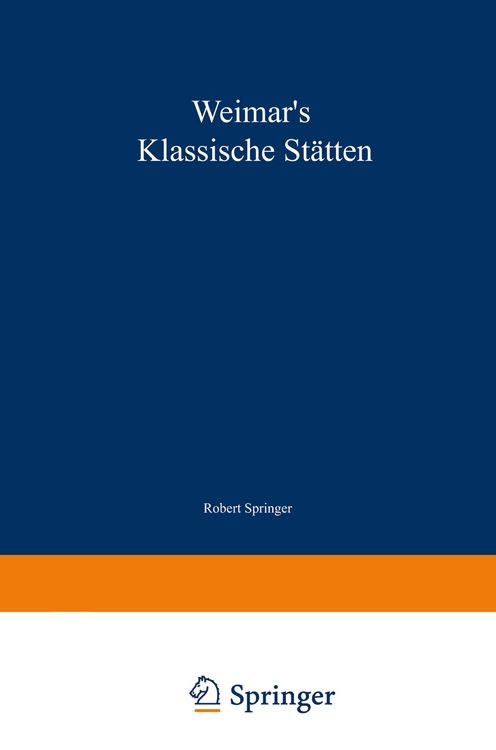 Produktbild: Weimar&rsquo;s klassische St&auml;tten
