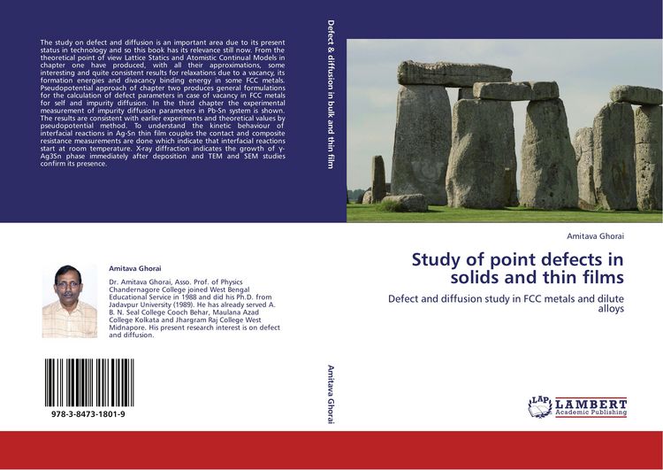 Produktbild: Study of point defects in solids and thin films