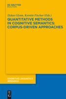 Produktbild: Quantitative Methods in Cognitive Semantics: Corpus-Driven Approaches