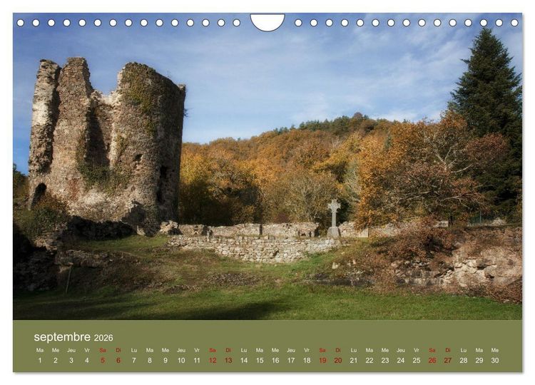 Produktbild: Bourbonnais en Auvergne (Calendrier mural 2026 DIN A4 vertical), CALVENDO calendrier mensuel