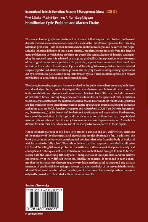 Produktbild: Hamiltonian Cycle Problem and Markov Chains