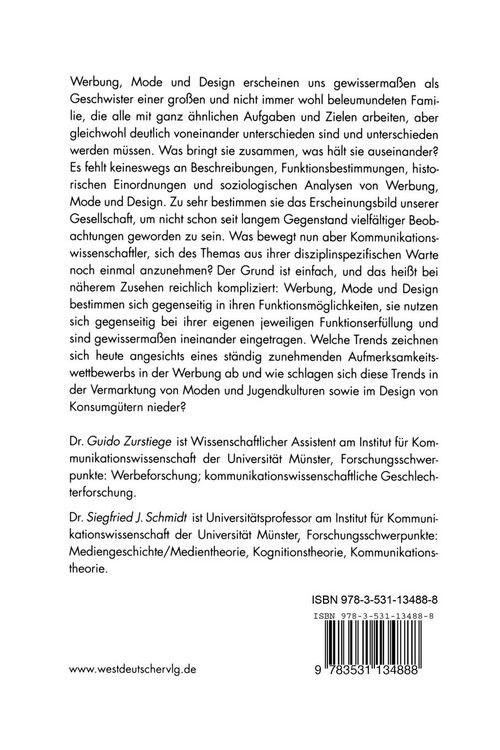 Produktbild: Werbung, Mode und Design