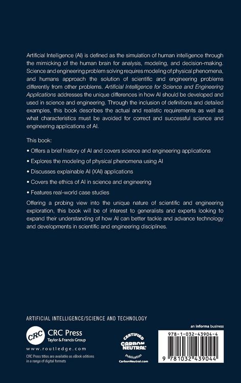 Produktbild: Artificial Intelligence for Science and Engineering Applications