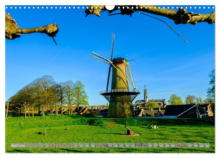 Produktbild: Ein Blick auf Hulst in Zeeland (Wandkalender 2026 DIN A3 quer), CALVENDO Monatskalender