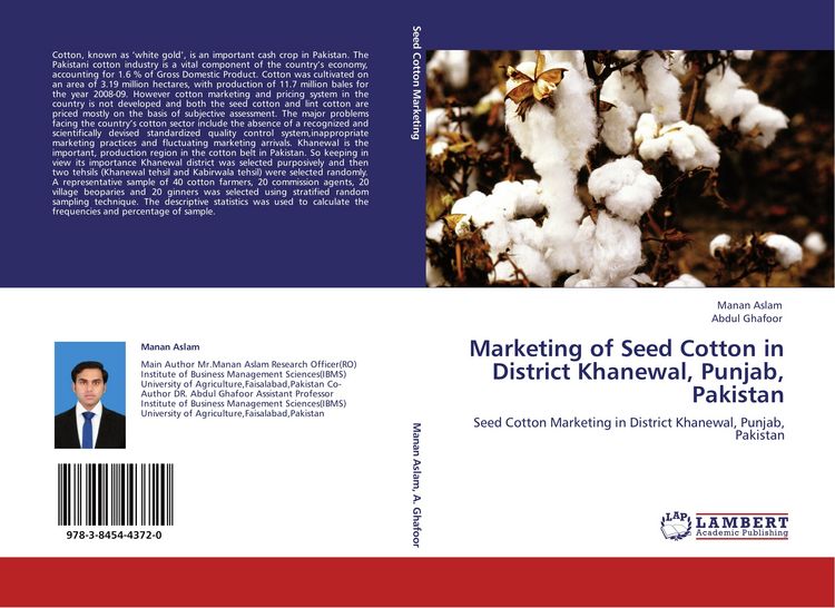 Produktbild: Marketing of Seed Cotton in District Khanewal, Punjab, Pakistan