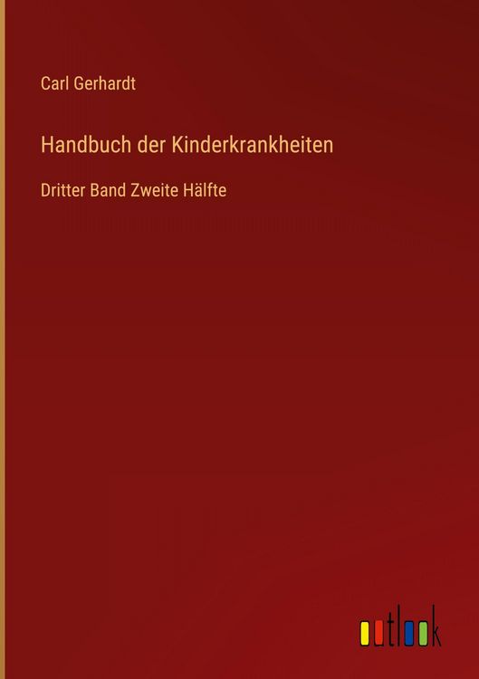 Produktbild: Handbuch der Kinderkrankheiten