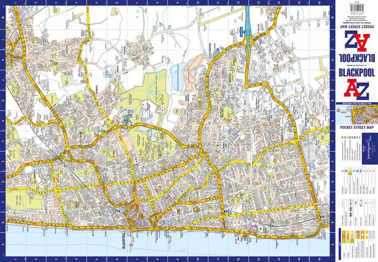 Produktbild: Blackpool A-Z Pocket Street Map