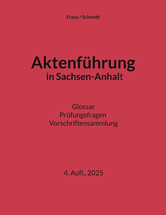 Produktbild: Aktenführung in Sachsen-Anhalt