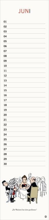 Produktbild: Loriot Geburtstagskalender Langplaner