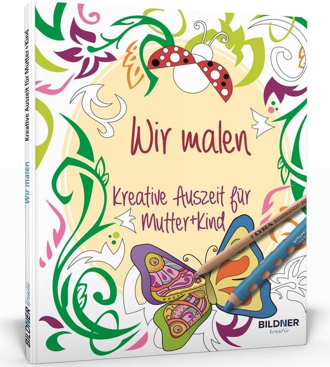 Produktbild: Mein Kreativ-Set: 3 liebevoll gestaltete Malb&uuml;cher mit 24 hochwertigen Farbstiften