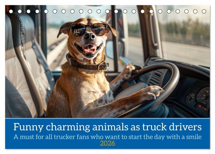 Produktbild: Ruebsamen, P: Funny charming animals as truck drivers (Desk