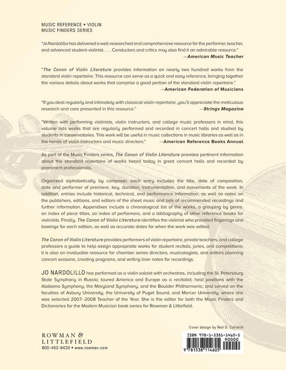 Produktbild: Canon of Violin Literature