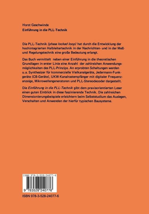 Produktbild: Einf&uuml;hrung in die PLL-Technik