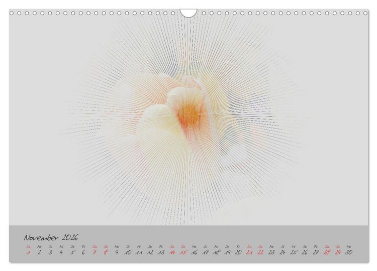Produktbild: Bl&uuml;ten FineArt (Wandkalender 2026 DIN A3 quer), CALVENDO Monatskalender