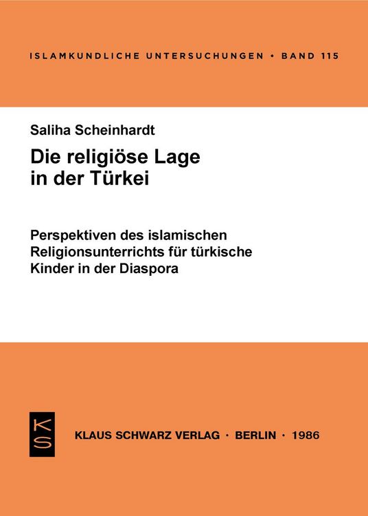 Produktbild: Die religi&ouml;se Lage in der T&uuml;rkei