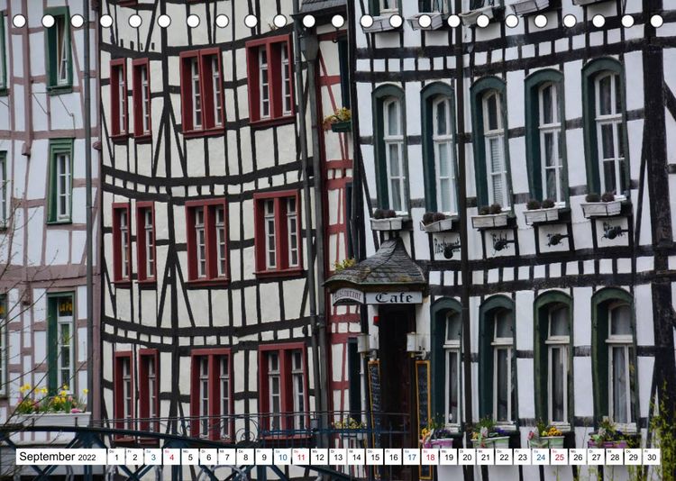 Produktbild: Monschau - Fachwerkidylle in der Eifel (Tischkalender 2022 DIN A5 quer)