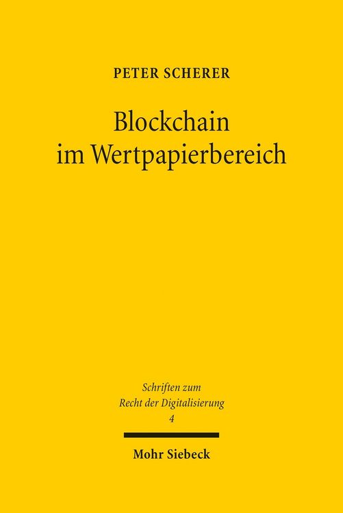 Produktbild: Blockchain im Wertpapierbereich