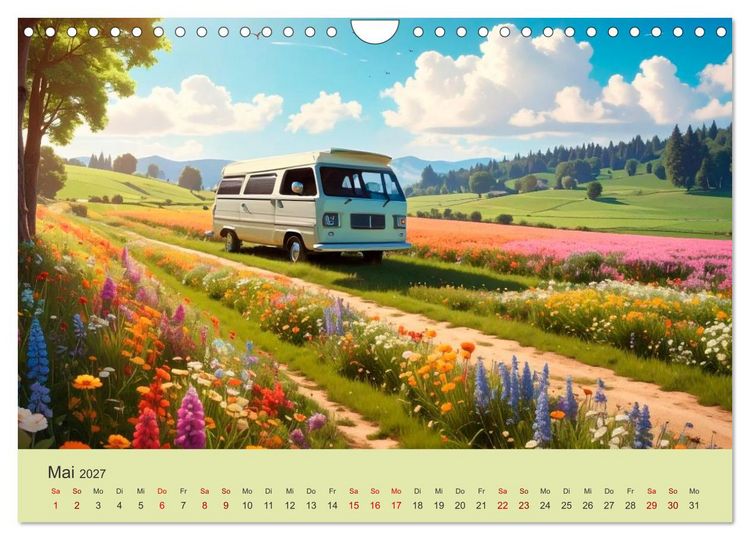 Produktbild: Vanlife Ein Leben auf der Stra&szlig;e (Wandkalender 2027 DIN A4 quer), CALVENDO Monatskalender