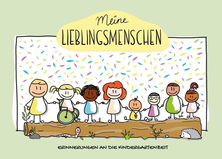 Produktbild: Freundschaftsbuch Meine Lieblingsmenschen - Erinnerungen an die Kindergartenzeit
