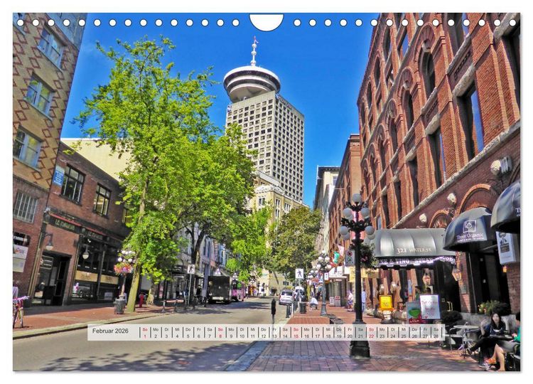 Produktbild: Vancouver Kanada 2026 (Wandkalender 2026 DIN A4 quer), CALVENDO Monatskalender
