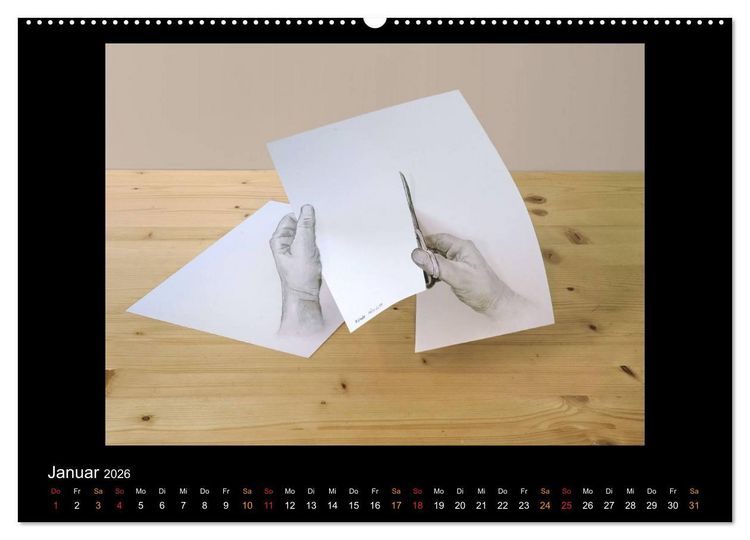 Produktbild: optische T&auml;uschungen 2026 (hochwertiger Premium Wandkalender 2026 DIN A2 quer), Kunstdruck in Hochglanz