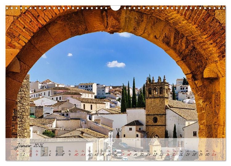 Produktbild: Ronda in Andalusien - Stadt auf einem Felsplateau (Wandkalender 2026 DIN A3 quer), CALVENDO Monatskalender