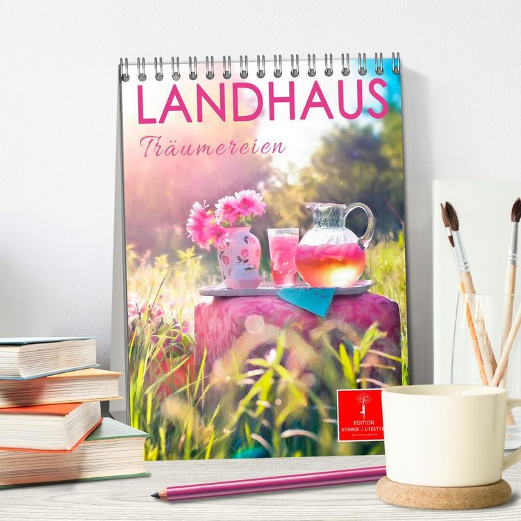 Produktbild: Landhaus Tr&auml;umereien (Tischkalender 2026 DIN A5 hoch), CALVENDO Monatskalender