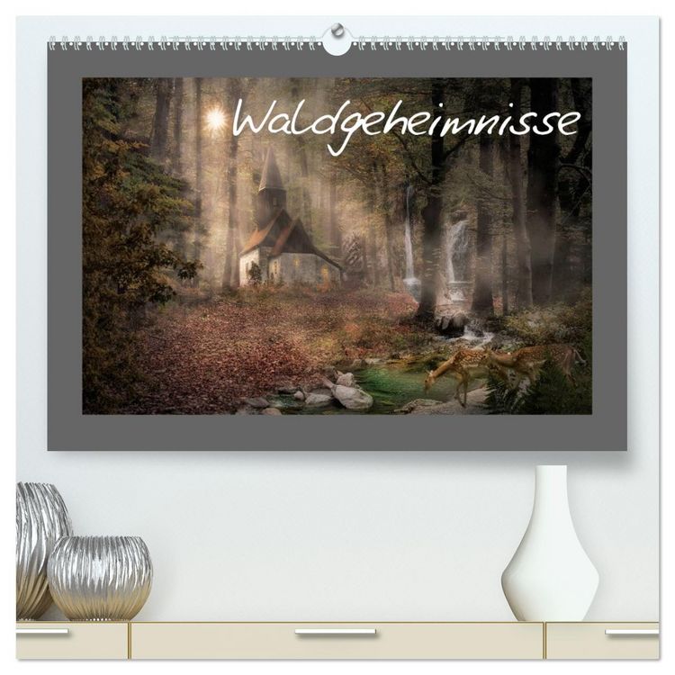 Produktbild: Waldgeheimnisse (hochwertiger Premium Wandkalender 2026 DIN A2 quer), Kunstdruck in Hochglanz