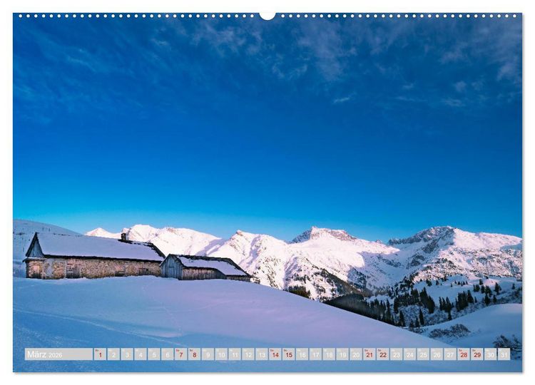 Produktbild: Lech am Arlberg - Winterzauber f&uuml;r das ganze Jahr (Wandkalender 2026 DIN A2 quer), CALVENDO Monatskalender