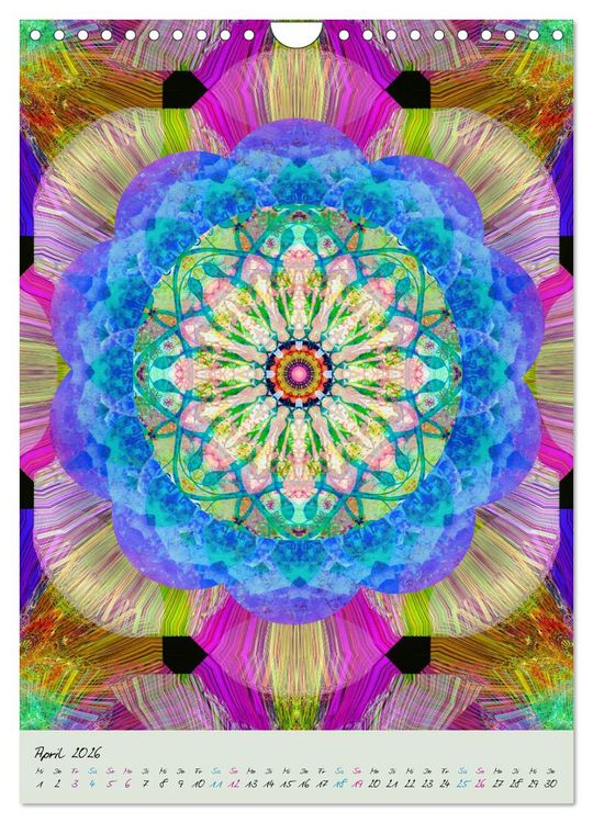 Produktbild: BLUMEN MANDALAS (Wandkalender 2026 DIN A4 hoch), CALVENDO Monatskalender