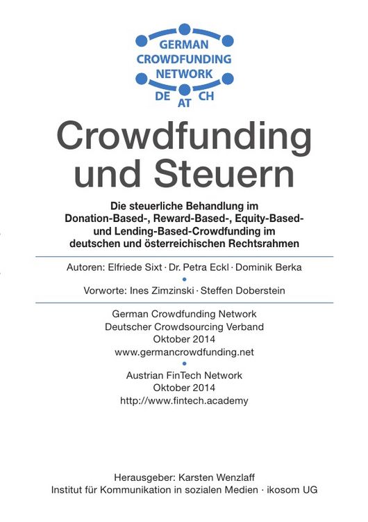 Produktbild: Crowdfunding und Steuern