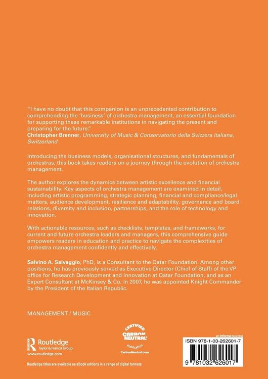 Produktbild: Orchestra Management in Practice