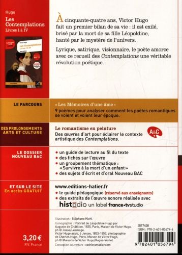 Produktbild: Les contemplations : livres I &agrave; IV : texte int&eacute;gral
