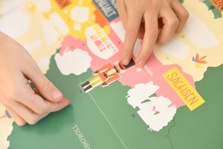 Produktbild: POPPIK - Sticker Lernposter Deutschland