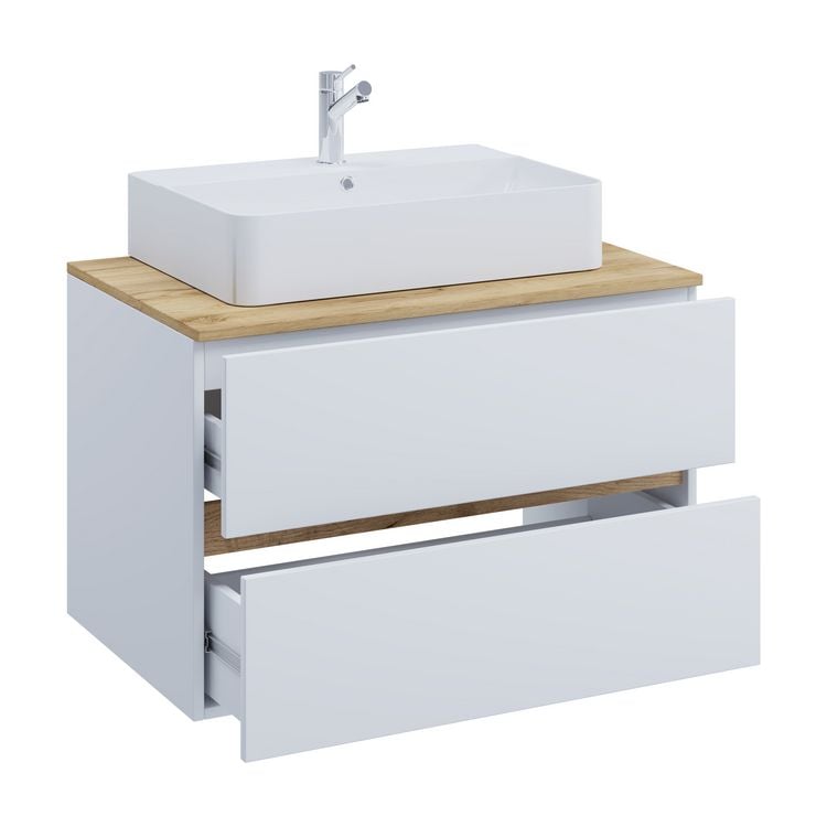 Produktbild: 2 tlg. Badm&ouml;bel-Set mit Waschbecken Cosila-A 80 cm
