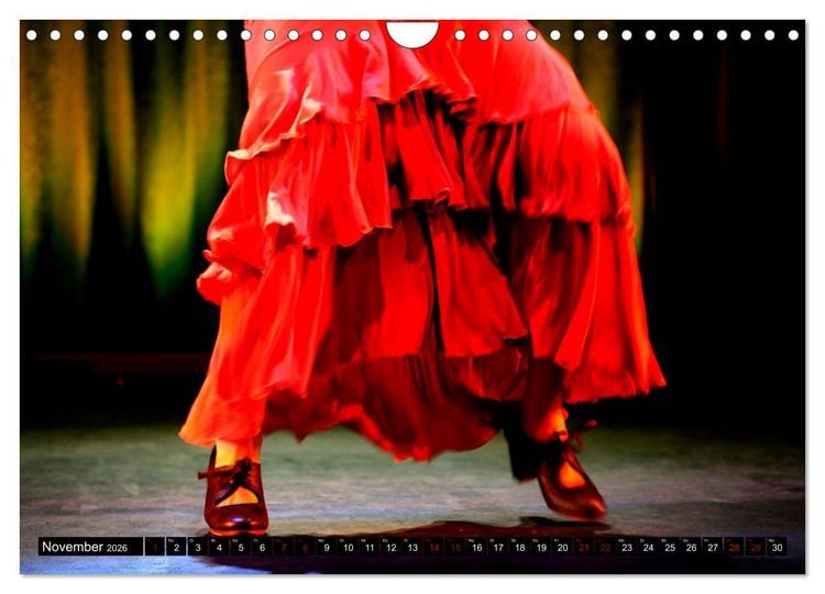 Produktbild: Flamenco. Spanischer Tanz (Wandkalender 2026 DIN A4 quer), CALVENDO Monatskalender