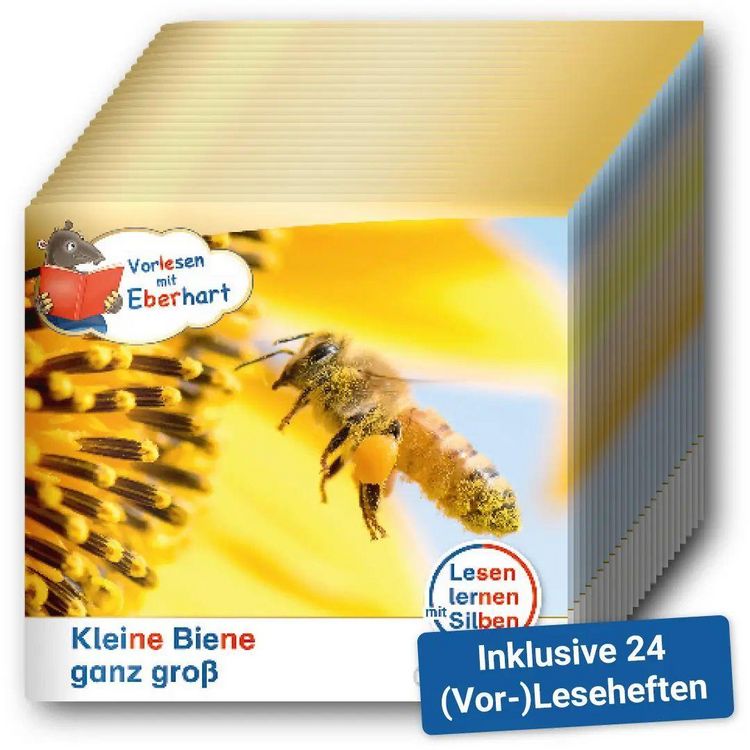 Produktbild: Kamishibai mit Eberhart &ndash; Kleine Biene ganz gro&szlig; &ndash; Set